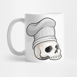 Skull as Cook with Chef hat Mug